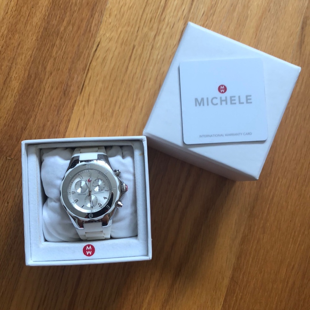 Michele rubber band wrist watch